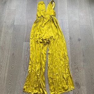 Strut & Bolt 6783 Platinum Chartreuse jumpsuit
